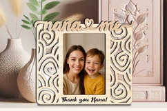 Abstract Design SVG Nana and Me Photo Frame Laser Gift Kids Product Image 1