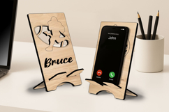American Football SVG Phone Holder Rugby Stand Gift Laser Product Image 1