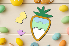 Blocks Laser SVGP uzzle Carrot Easter Kid Game Child Gift Product Image 1
