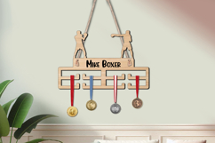 Boxing Sport Man Medal Hanger SVG Display Wall Decor Home Product Image 1