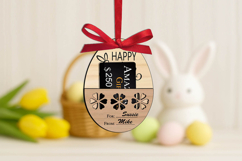 Bunny Easter Gift Card Holder Flower SVG Laser Egg Present Product Image 1