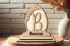 Monogram Letter B Family Gift Easter Globe Home Decor Laser Product Image 2