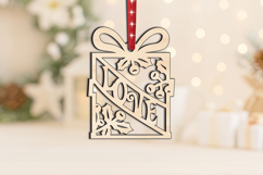 Love SVG Christmas Ornament Gift Laser Luck Holiday Present Product Image 2