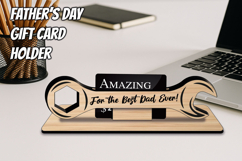 Father&#039;s Day Gift Card Money Holder Wrench Tools Best Dad Product Image 3