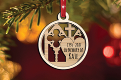 Church holy Cathedral Laser SVG Memorial Ornament Christmas Product Image 2