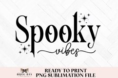 Spooky Vibes Halloween Sublimation PNG Product Image 1