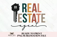 Real Estate Agent PNG | Boho Print PNG for Sublimation Product Image 1