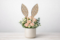 Crosses SVG Easter Bunny Ears Planter Laser Gift Rabbits Product Image 1