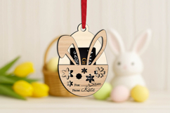 Cute Bunny Ears Easter Gift Card Money Holder SVG Present Product Image 1