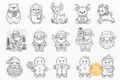 Christmas SVG Bundle: Reindeer, Santa, Snowman &amp; Christmas Product Image 2