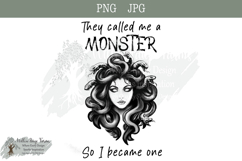 Medusa Drawing witchy vibe saying, goth design, Witchcore Product Image 1