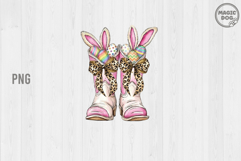 Howdy Easter Cowboy Boots Easter|Western Easter Bunny Ears Product Image 1