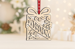 Wisdom SVG Christmas Ornament Gift Laser Luck Decor Holiday Product Image 3