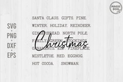 Christmas Words|Minimal Christmas Quote|Santa Pine Gifts Product Image 1