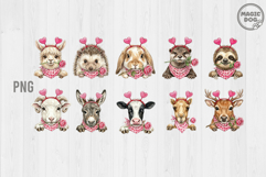 Valentine Safari Animals| Animal Love, Valentine Zoo Animals Product Image 1