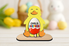 Duck Chicken Easter Chocolate Egg Holder SVG Laser Present Product Image 1