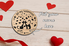 Be My Valentine Coaster Laser SVG Romantic Gift Love Present Product Image 2
