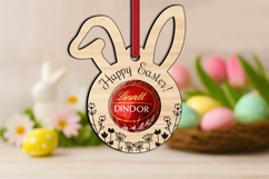 Easter Candy Holder Bunny Ears SVG Laser Gift Present Kids Product Image 1