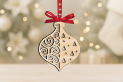 Christmas Toy Winter Pattern SVG Laser Ornament Home Decor Product Image 2