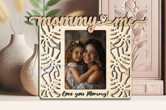 Tropical SVG Mommy and Me Frame Photo Gift Laser Love Home Product Image 2