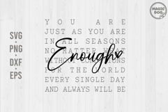Always Enough Mental Health, Motivational|Inspirational SVG Product Image 1