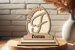 Family Gift Monogram Letter F Easter Globe Home Decor Laser Product Image 1