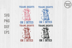 Trans Rights Or I Bites|Vintage Possum Meme Product Image 1