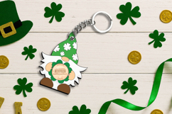 Gnome Coin Holder Keychain SVG Laser Patrick Day Lucky Charm Product Image 1