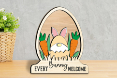 Gnome Easter Bunny SVG Egg Globe Home Decoration Laser Gift Product Image 1
