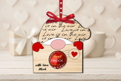 Gnome Love Candy Holder SVG Valentine Day Gift Laser Present Product Image 1
