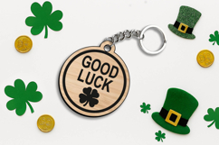 Good Lucky Charm Keychain SVG Patrick Day Laser Present Gift Product Image 1
