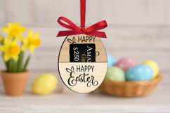 Happy Easter Gift Card Holder Bunny Ears SVG Laser Egg Gift Product Image 2