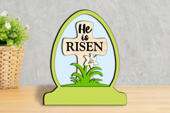 He Is Risen Easter Flower SVG Egg Globe Home Decoration Gift Product Image 2