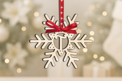 Holiday Letter T Alphabet SVG Gift Christmas Ornament Laser Product Image 1