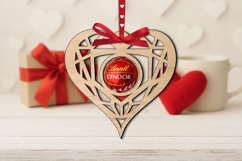 Intricate Love Heart Candy Holder SVG Valentine Laser Gift Product Image 1