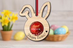 Kids Easter Candy Holder Bunny Ears SVG Laser Gift Present Product Image 1