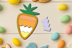 Laser Carrot Kid Game SVG Easter Puzzle Child Holiday Gift Product Image 1