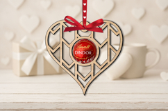 Laser Cute Love Heart Candy Holder SVG Valentine Day Gift Product Image 1