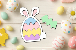 Laser Holiday SVG Bunny Easter Puzzle Kid Child Game Rabbit Product Image 1