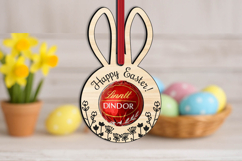 Laser SVG Bunny Ears Bonbon Child Easter Candy Holder Gift Product Image 1