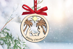 Laser SVG Holy Night Silent Night Scene Merry Christmas Gift Product Image 1