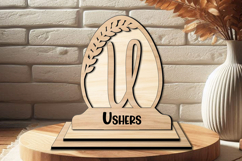 Laser SVG Letter U Easter Monogram Family Globe Home Decor Product Image 1