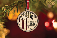 Laser SVG Memroial Ornament Home Decor Holiday Christmas Product Image 2