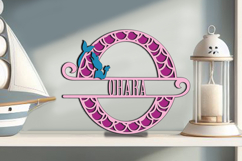 Letter O SVG Design Alphabet Ocean Laser Mermaid Maritime Product Image 1