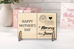 Post Card SVG Happy Mother's Day Gift Laser Present Grandma Product Image 1