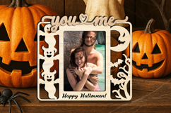 Romantic Halloween You and Me SVG Frame Photo Picture Love Product Image 1