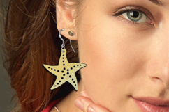 Starfish SVG Earrings Laser Gift Ocean Beach Sea Maritime Product Image 1