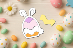 SVG Bunny Easter Puzzle Kid Child Game Laser Holiday Rabbit Product Image 1