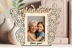 SVG Butterfly Grandma &amp; Me Photo Frame Laser Gift Home Decor Product Image 1