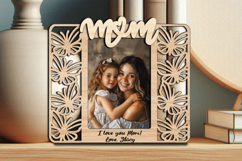 SVG Butterfly Mother Daughter Frame Photo Picture Love Gift Product Image 1